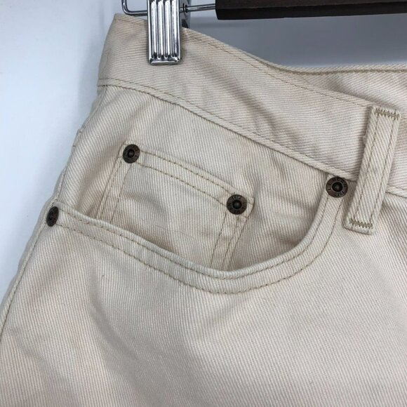 L.L. Bean Beige  cream Jean Short Shorts size 10 - Picture 5 of 14